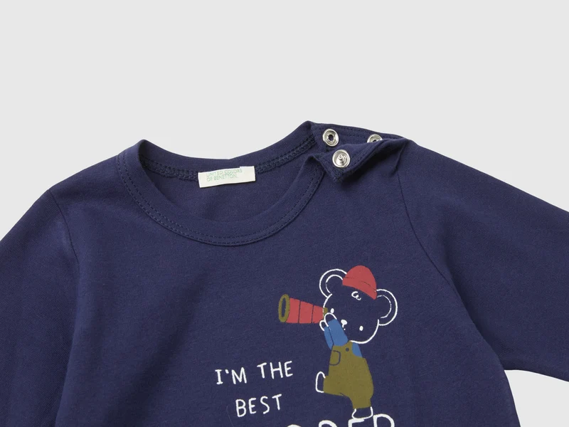 Shirt aus Bio-Baumwolle mit Print