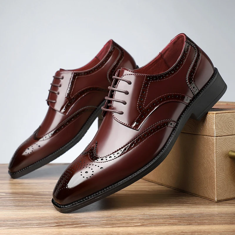 Elegant Leather Borgue Dress Shoes