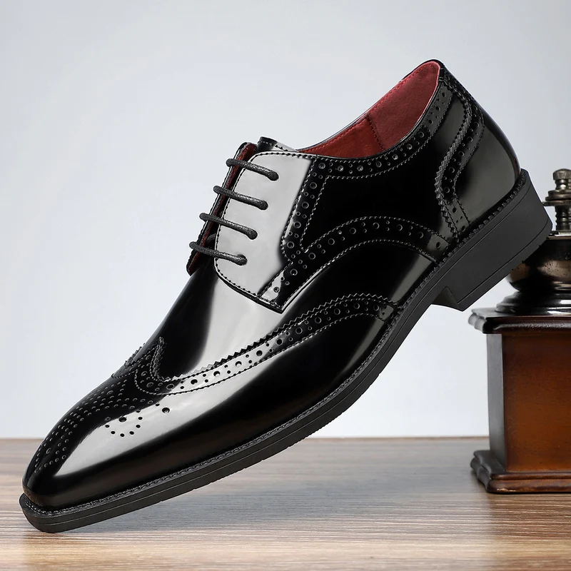 Elegant Leather Borgue Dress Shoes