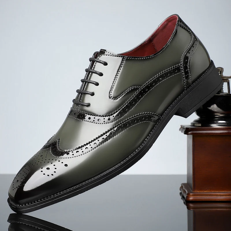 Elegant Leather Borgue Dress Shoes
