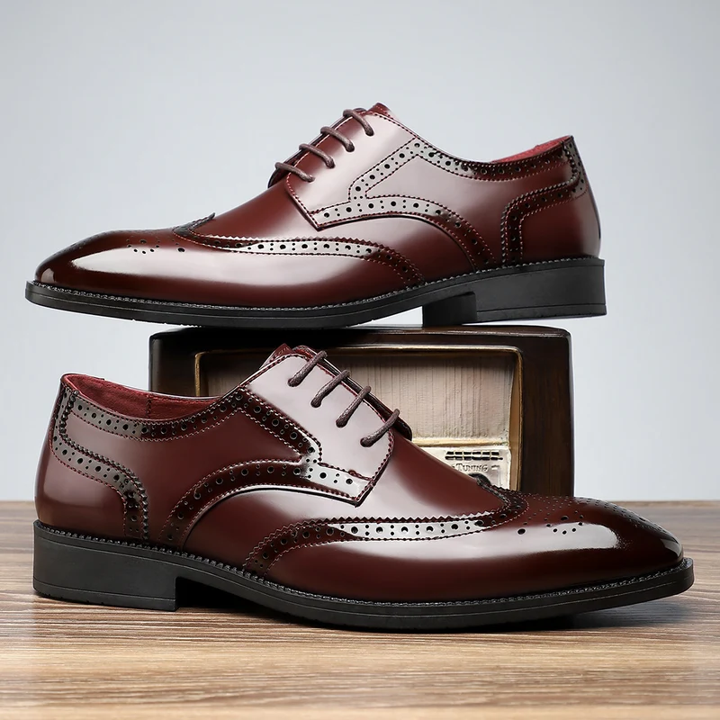 Elegant Leather Borgue Dress Shoes