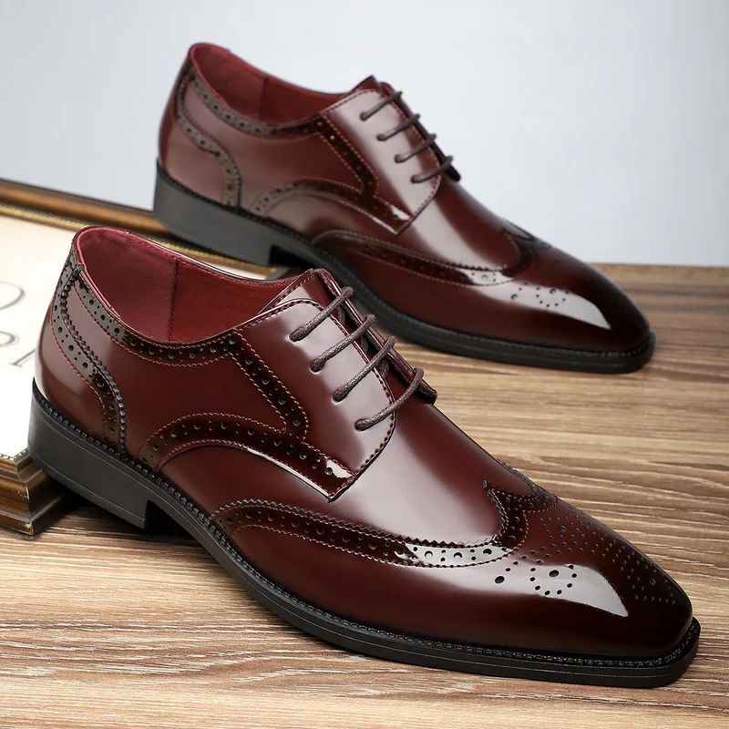 Elegant Leather Borgue Dress Shoes