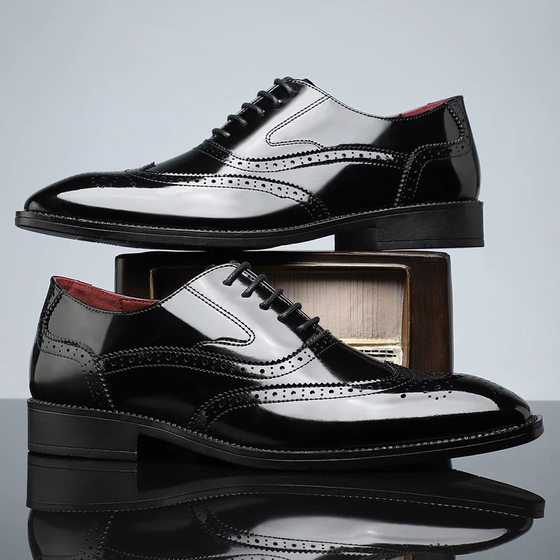 Elegant Leather Borgue Dress Shoes
