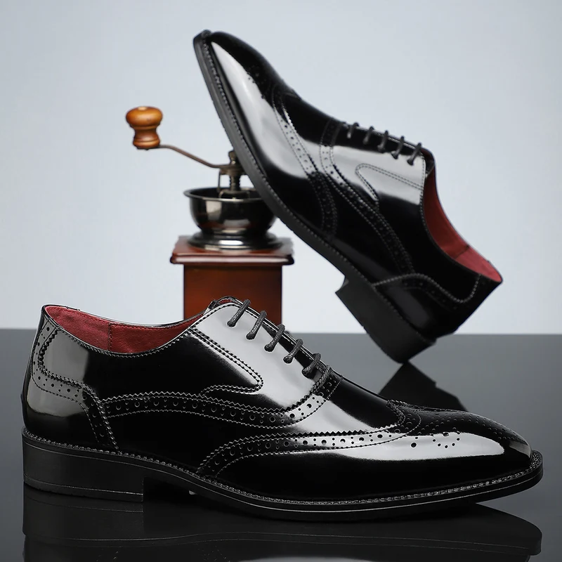 Elegant Leather Borgue Dress Shoes