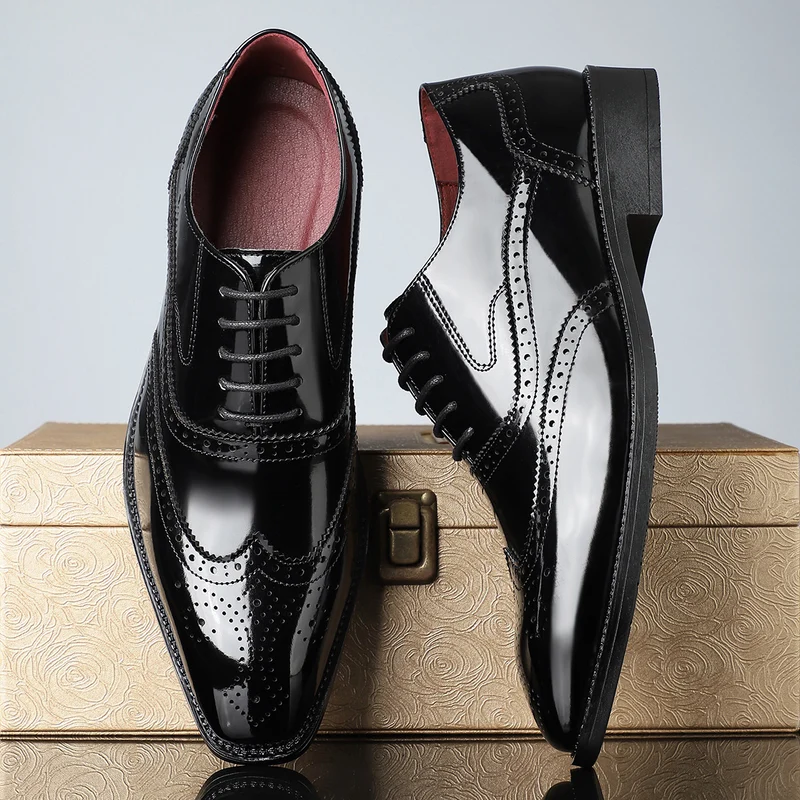 Elegant Leather Borgue Dress Shoes