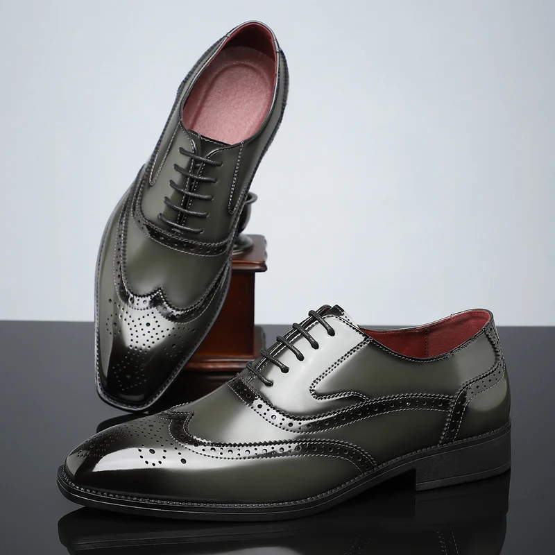 Elegant Leather Borgue Dress Shoes