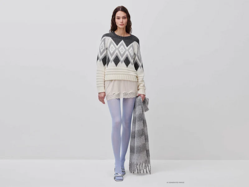 Pullover mit nordischem Jacquardmuster