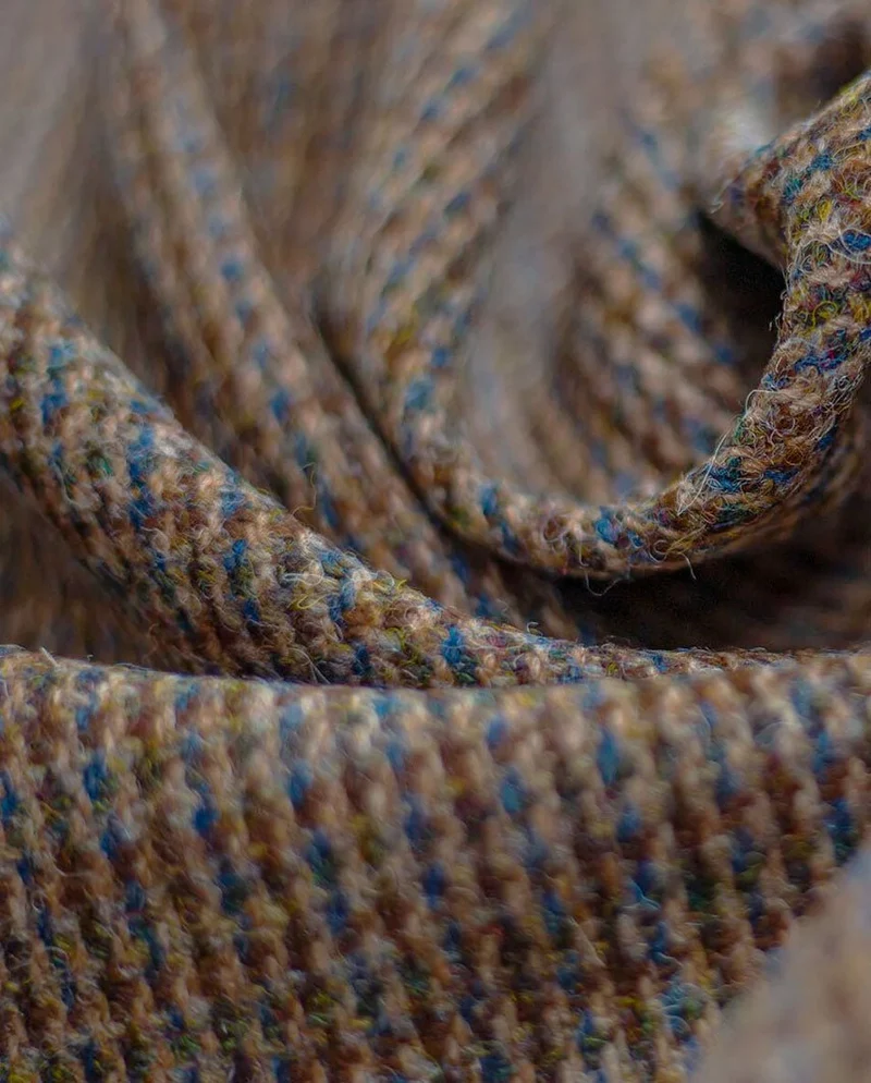 Harris Tweed Sakko "London" in buntem Hahnentritt