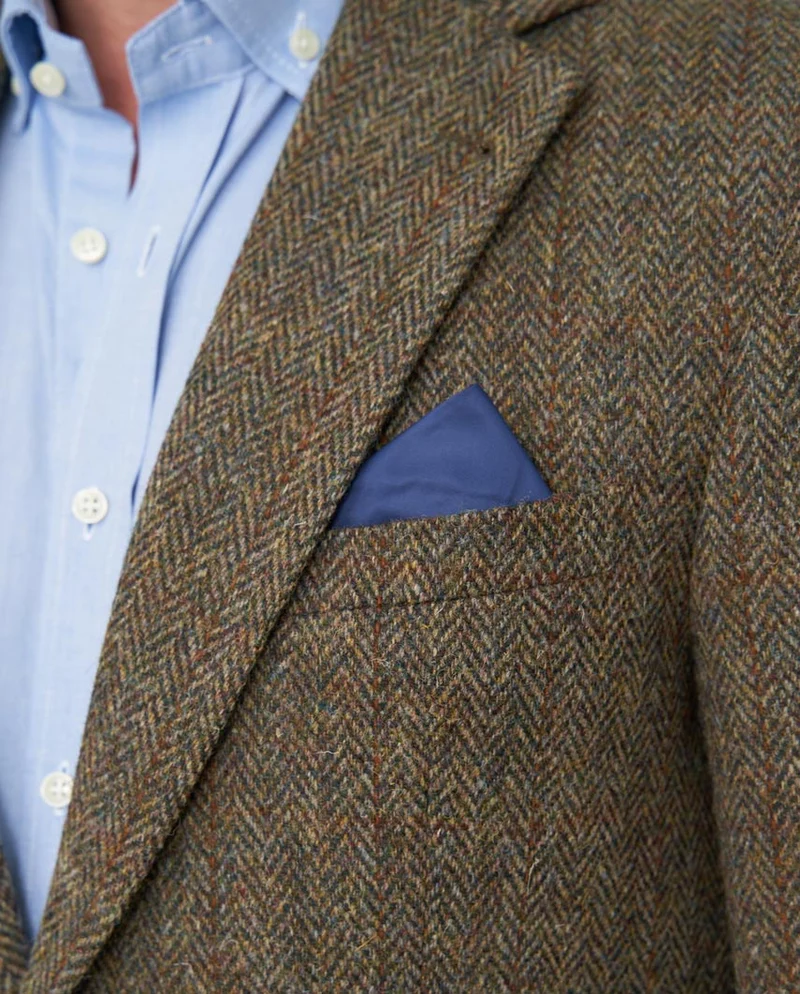 Harris Tweed Sakko "London" in evergreen