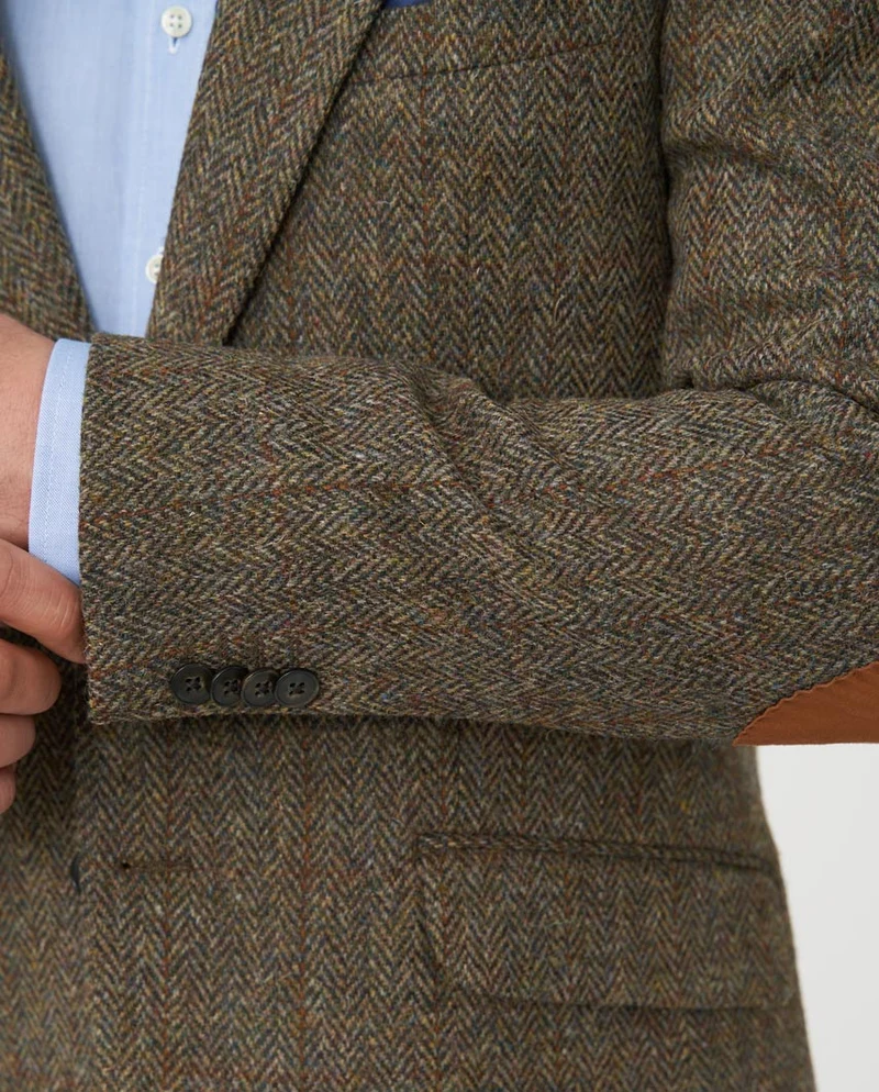 Harris Tweed Sakko "London" in evergreen