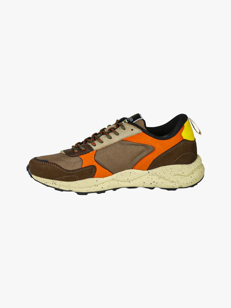 Sneakers stringate da uomo multicolore - moro
