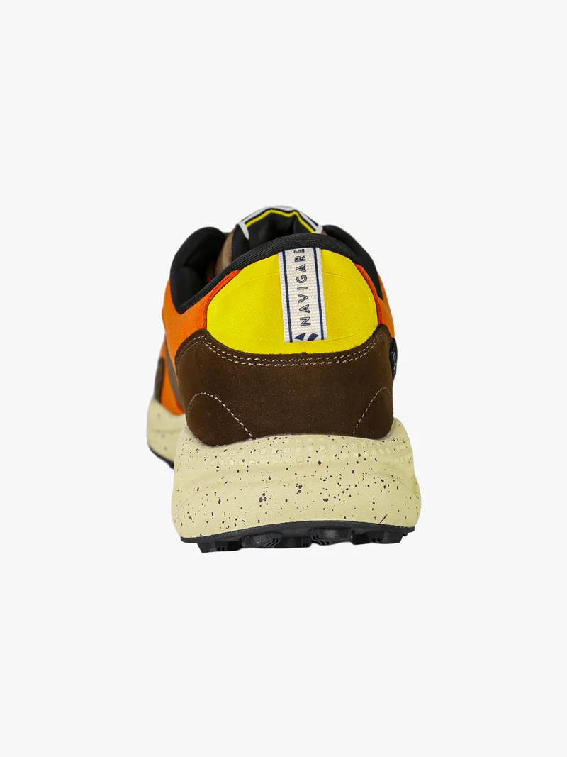 Sneakers stringate da uomo multicolore - moro