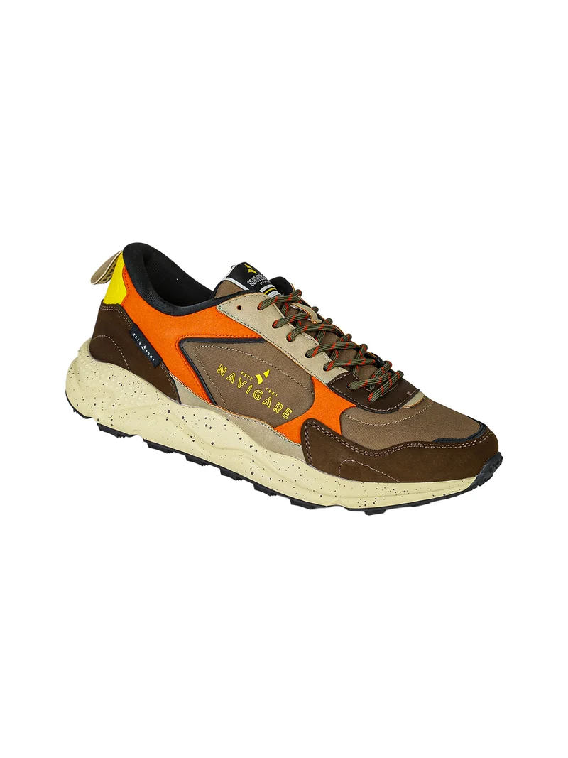 Sneakers stringate da uomo multicolore - moro