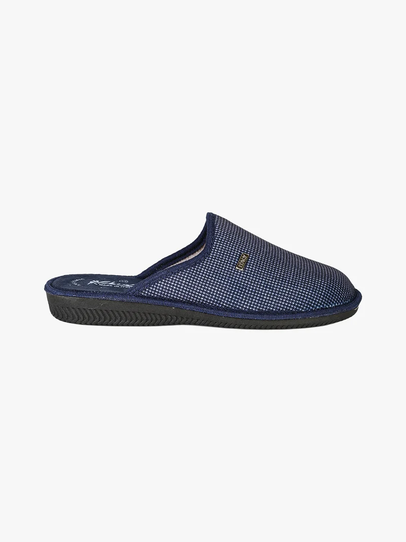 Pantofole da uomo in tessuto - blu