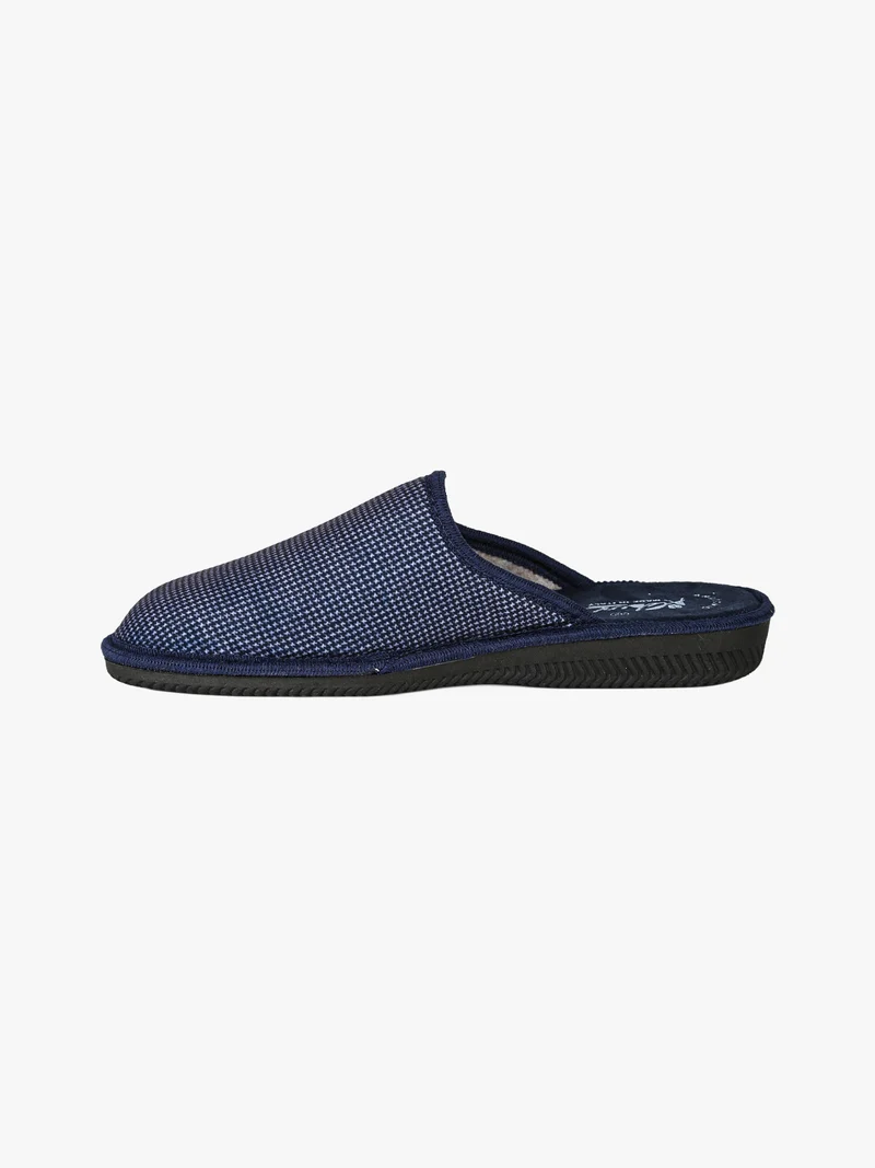 Pantofole da uomo in tessuto - blu