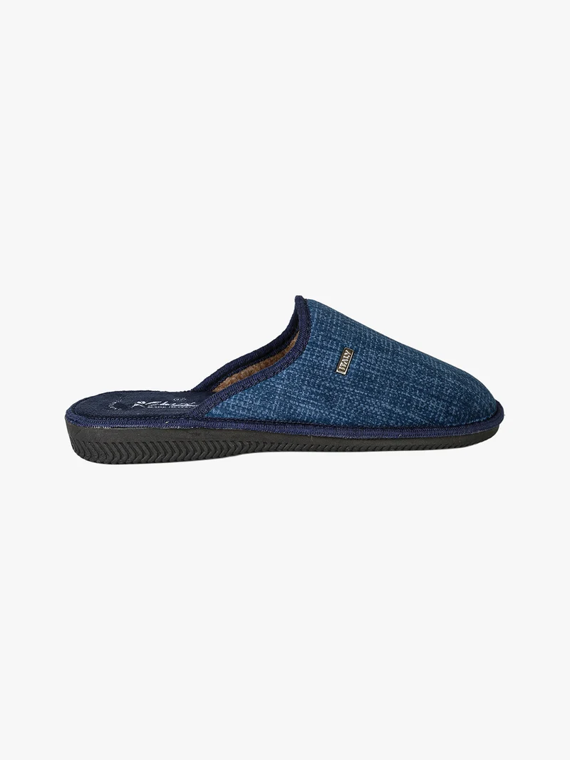 Pantofole da uomo in velluto - blu