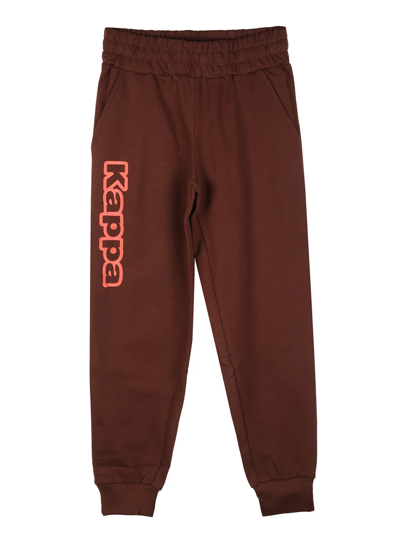Completo tuta da ragazzo 2 pezzi con cappuccio e logo - panna