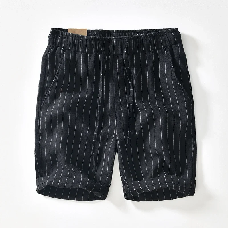 Elegant Cotton Linen Shorts