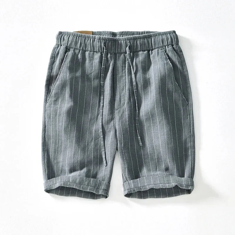 Elegant Cotton Linen Shorts