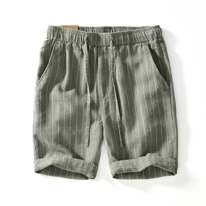 Elegant Cotton Linen Shorts