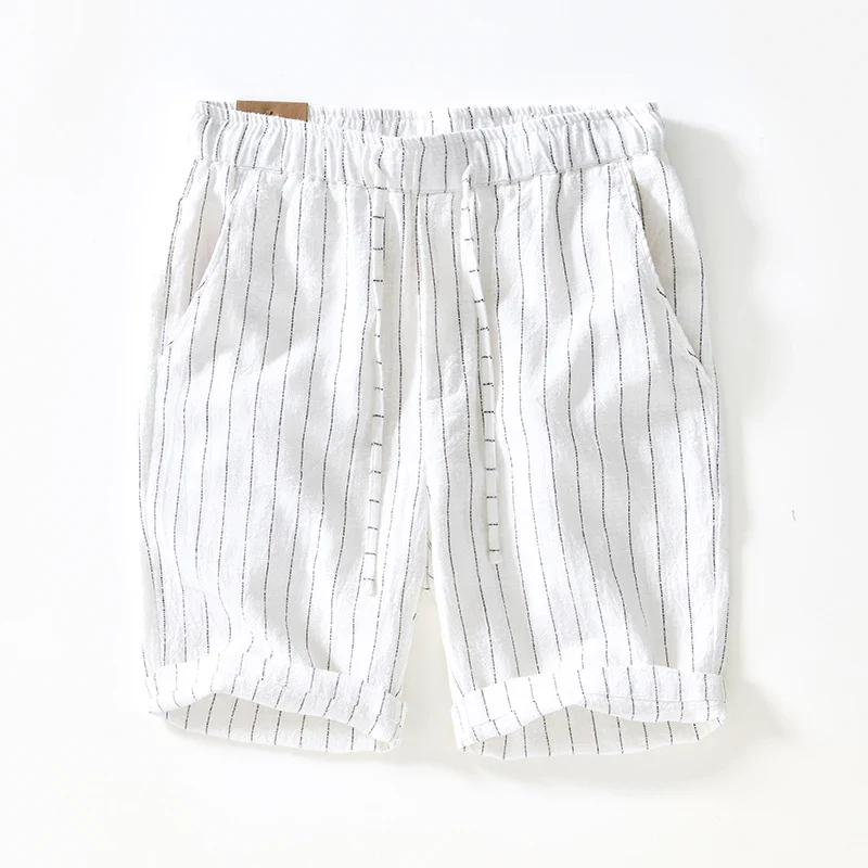 Elegant Cotton Linen Shorts