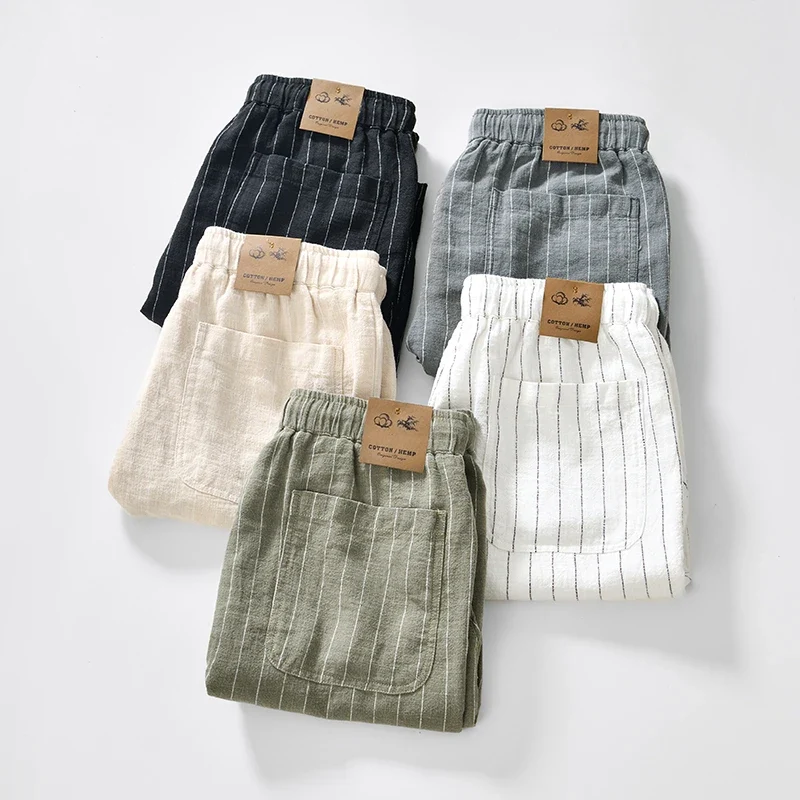 Elegant Cotton Linen Shorts