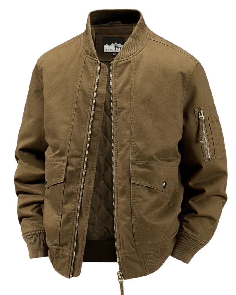 Elegant Cotton Bomber Jacket