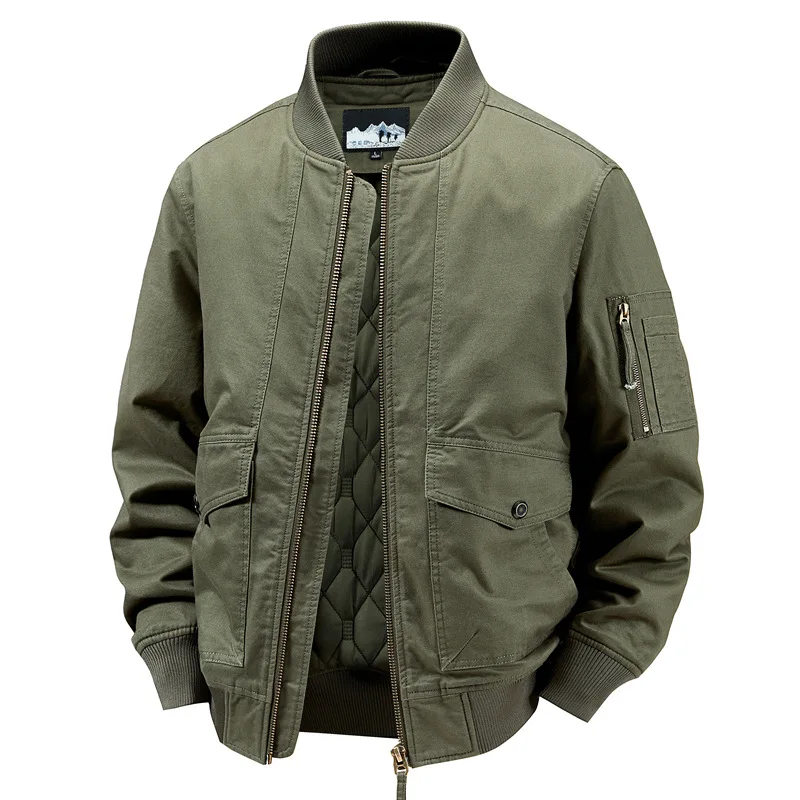 Elegant Cotton Bomber Jacket