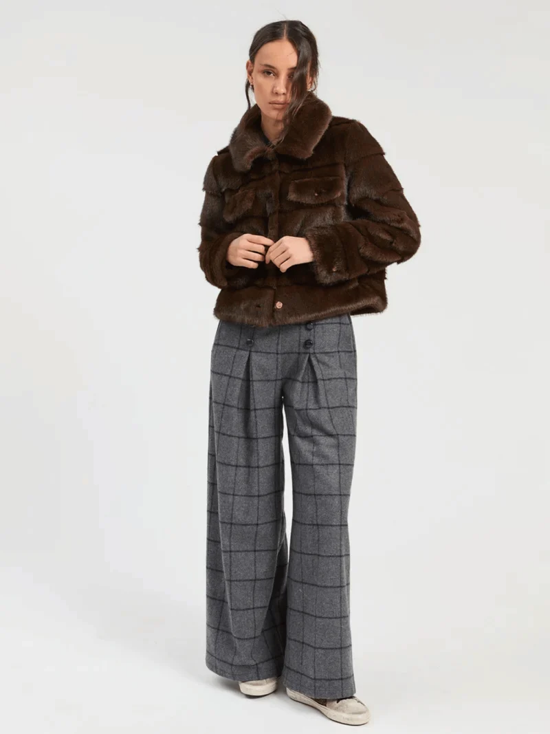 Marron Felljacke