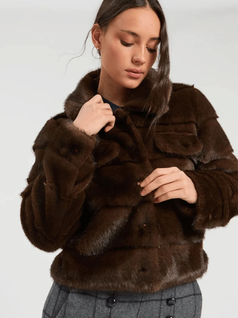 Marron Felljacke