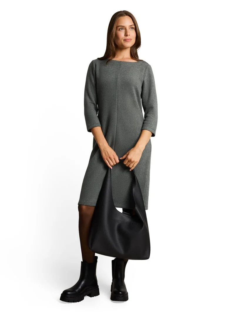 Cosy Kleid in Melange-Optik