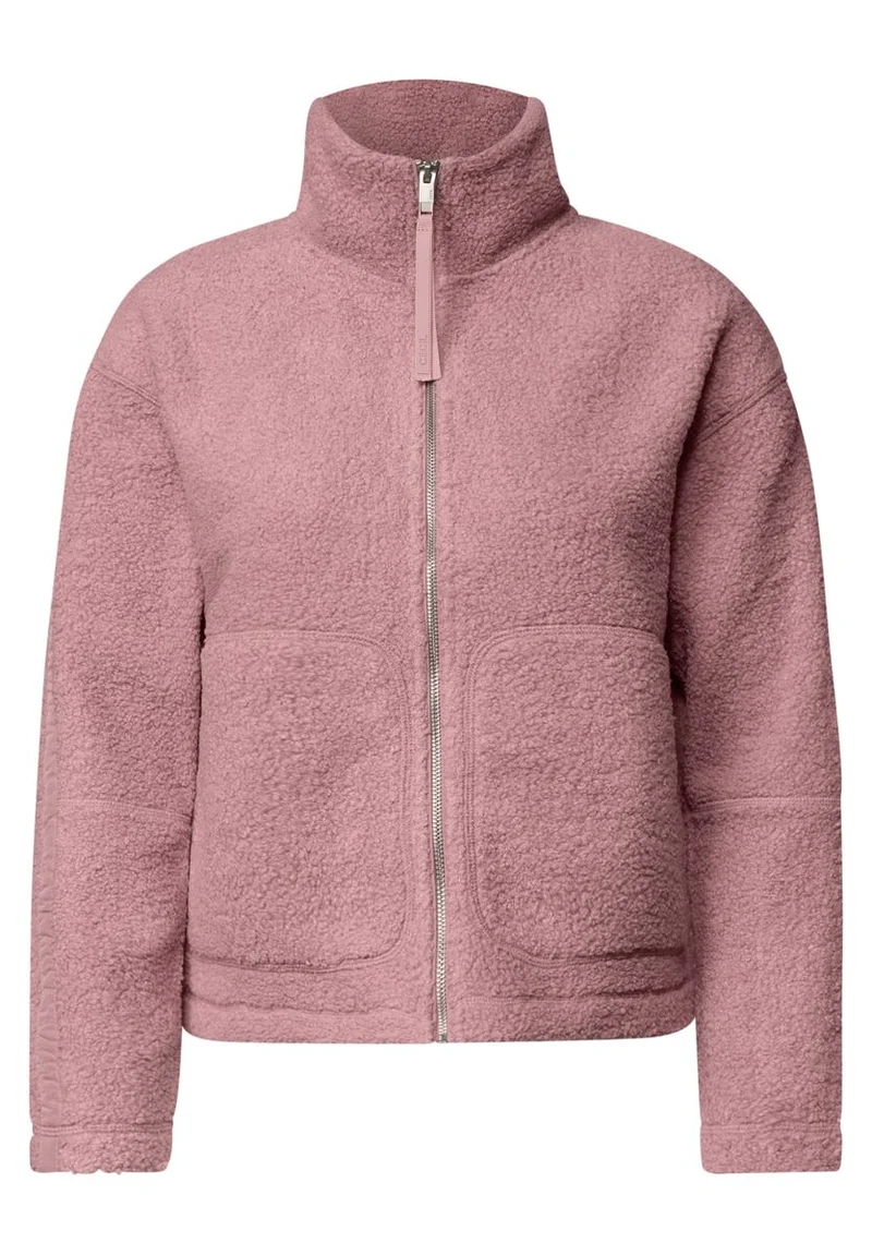 Teddyjacke mit Stehkragen und Zipper