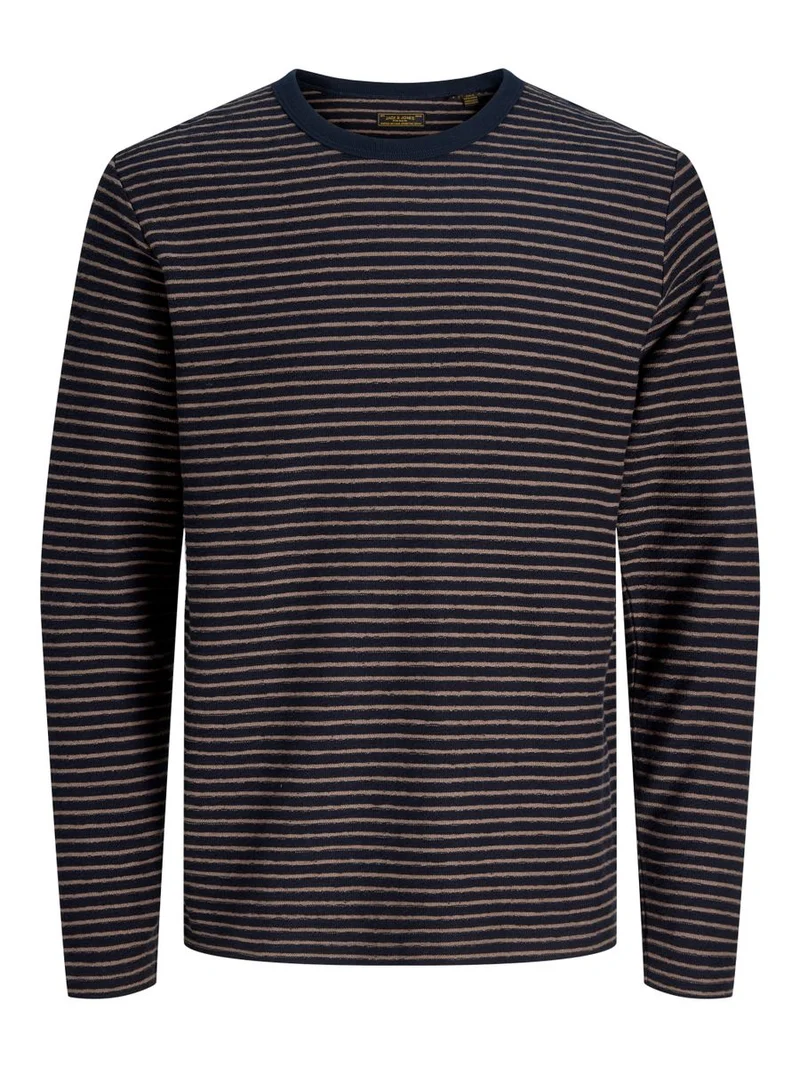 JPRBLUNATHAN STRIPED LS TEE