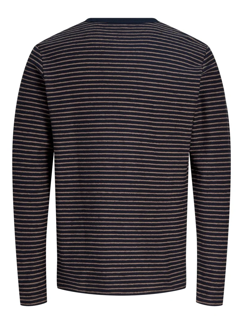 JPRBLUNATHAN STRIPED LS TEE