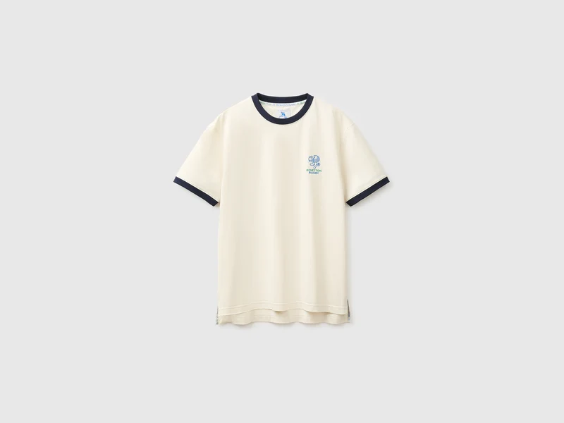 Benetton Rugby-T-Shirt, 100 % Baumwolle