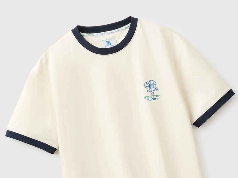 Benetton Rugby-T-Shirt, 100 % Baumwolle