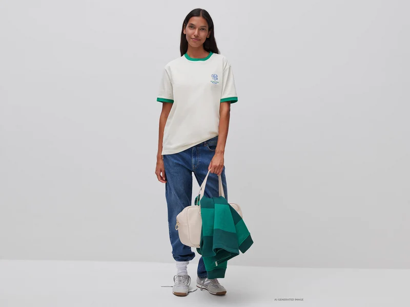 Benetton Rugby-T-Shirt, 100 % Baumwolle