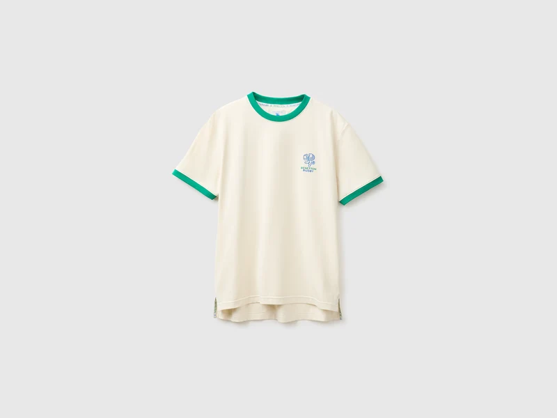 Benetton Rugby-T-Shirt, 100 % Baumwolle
