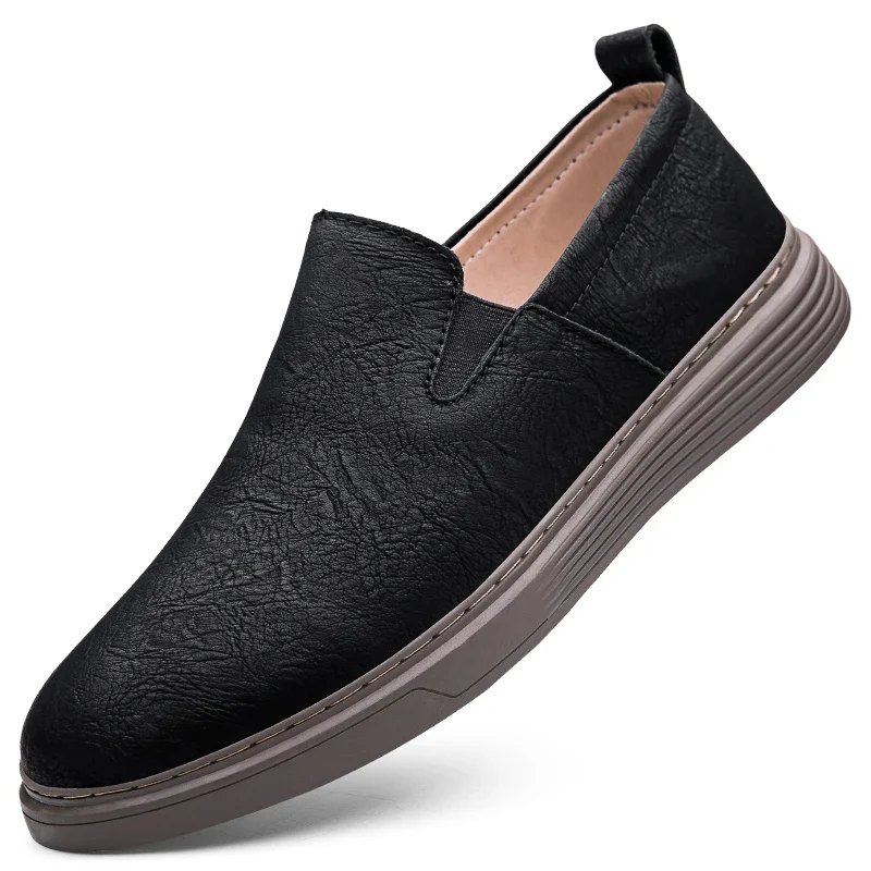 Leather Slip-On Shoes