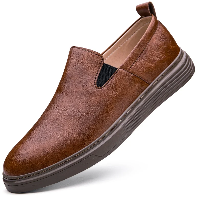 Leather Slip-On Shoes