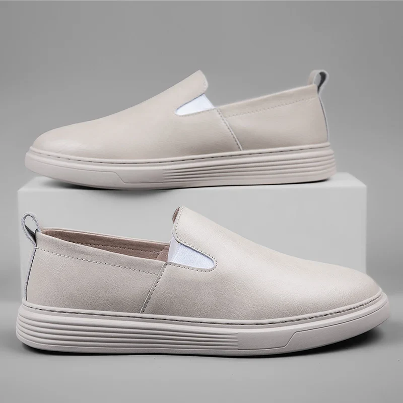 Leather Slip-On Shoes