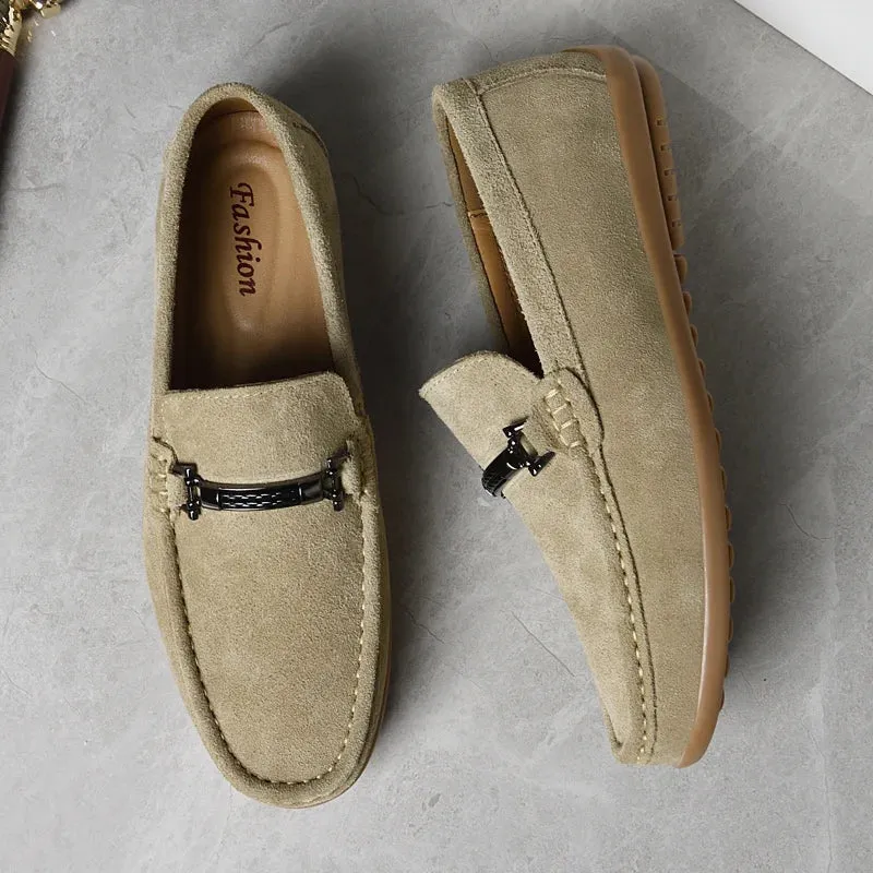 Suede Driving Loafers