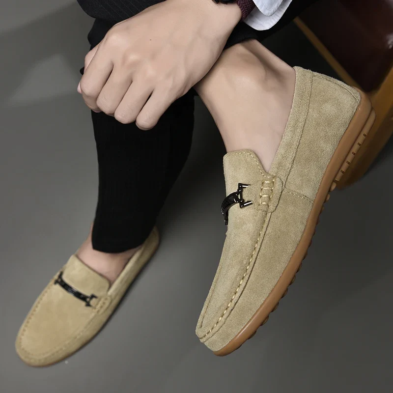 Suede Driving Loafers