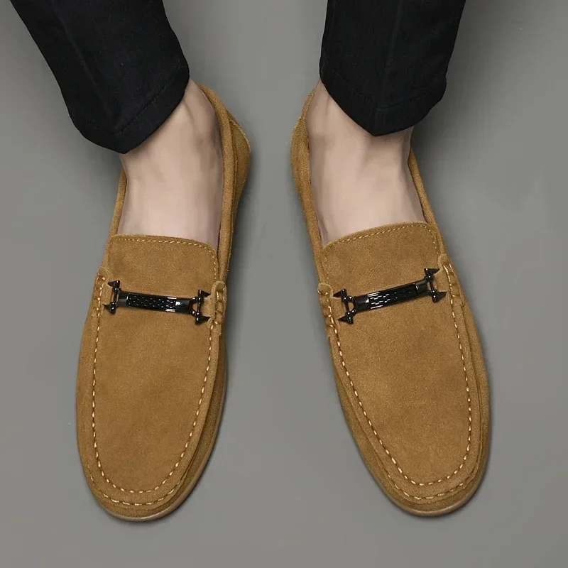 Suede Driving Loafers