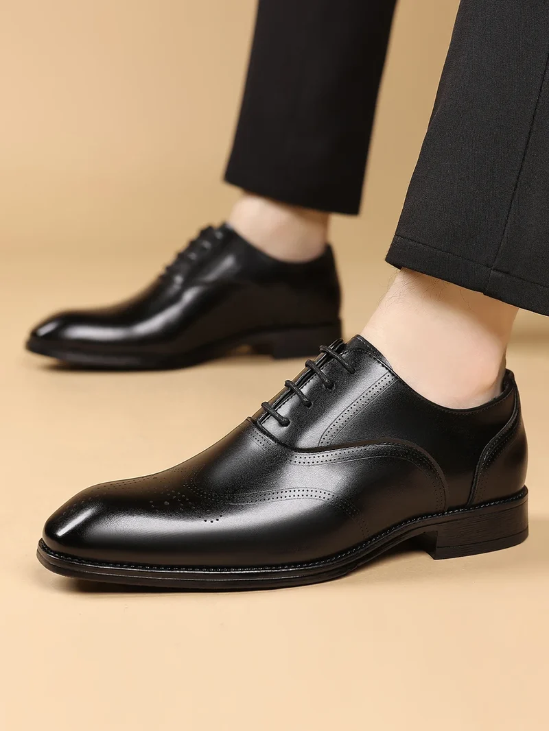 Chic Leather Wedding Shoes