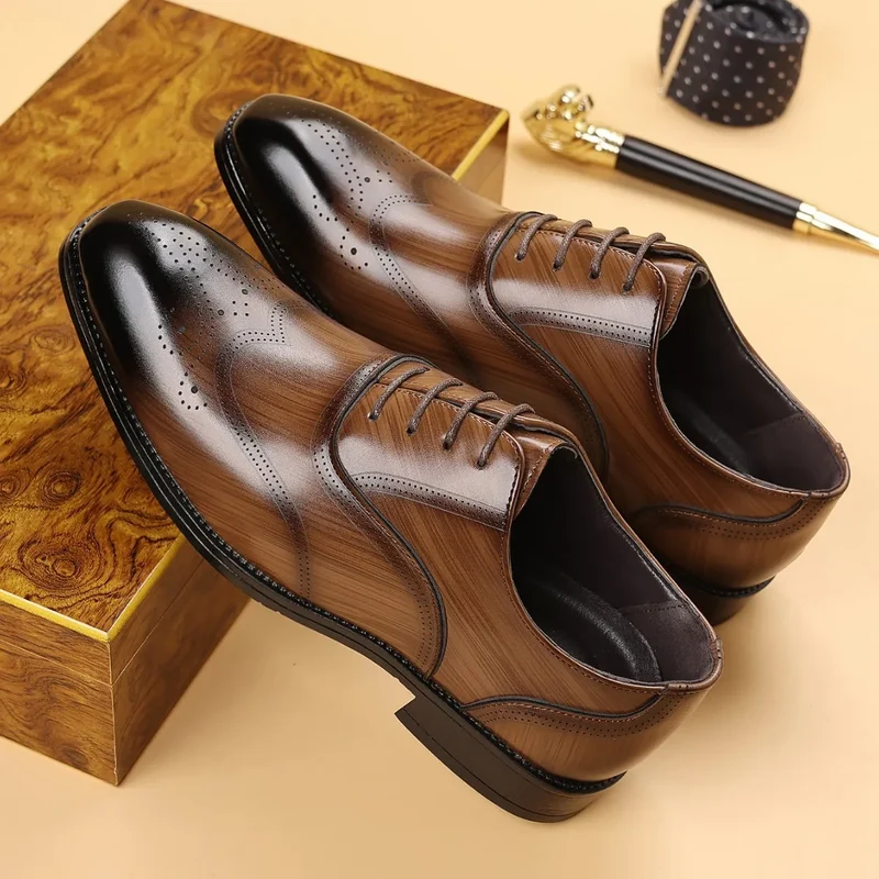 Chic Leather Wedding Shoes