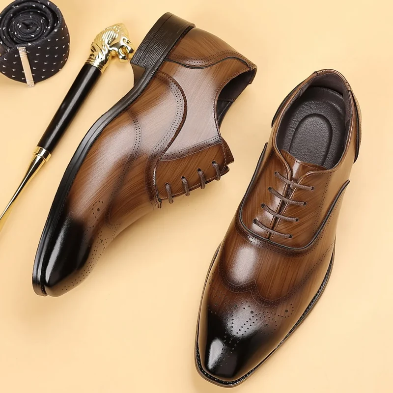 Chic Leather Wedding Shoes