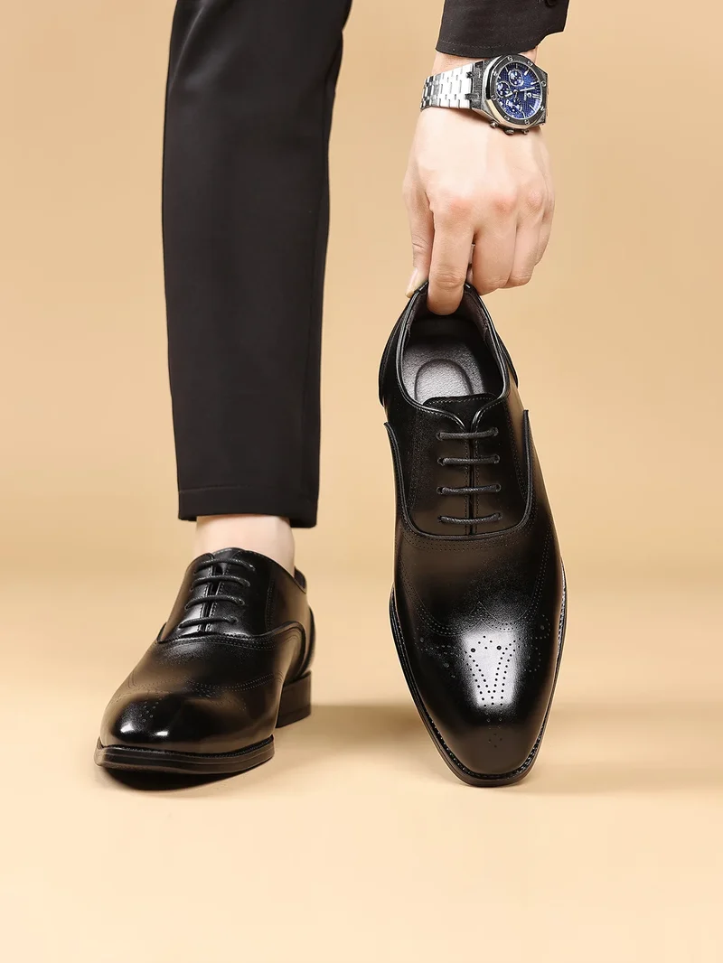 Chic Leather Wedding Shoes
