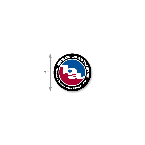 3" Big Agnes Logo Sticker
