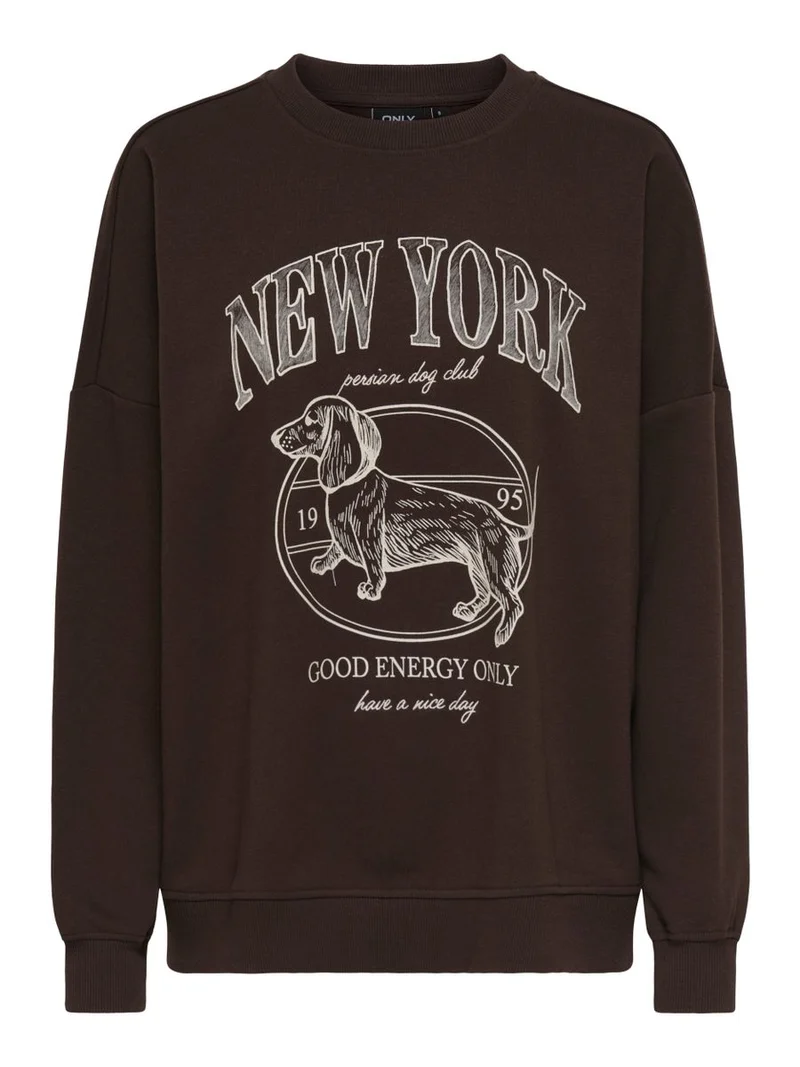 ONLBILA L/S BEAR O-NECK SWT